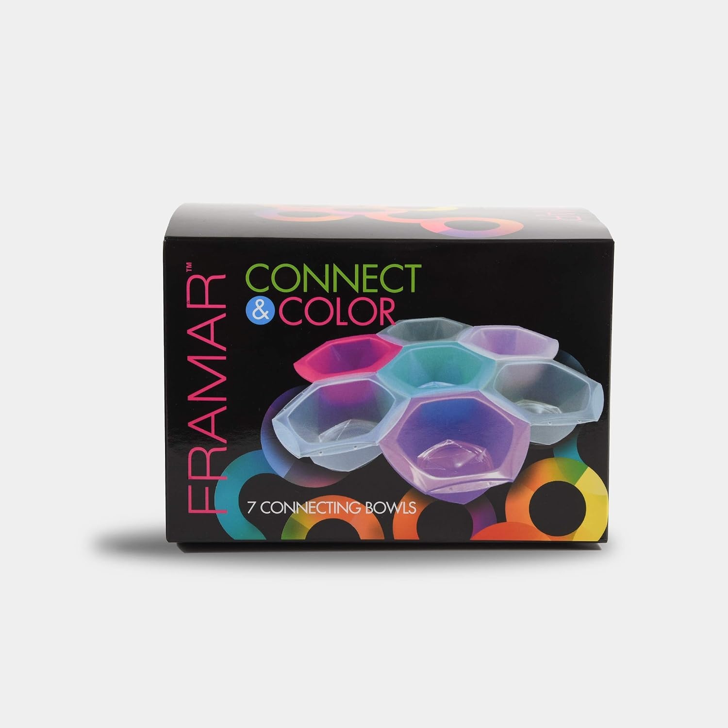 image:imageFRAMAR Connecting Hair Dye Bowl Set Hair Color Bowls For Hairstylist  7PcMulticolor
