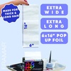 image:imageFRAMAR 6x16 Extra Large Silver Hair Foils For Highlighting  Non SlipSilver  6x16