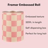 image:imageFRAMAR Gingham Pink Hair Foil Roll Hair Foils For Highlighting Long HairBeige and Pink