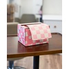 image:imageFRAMAR Gingham Pink Hair Foil Roll Hair Foils For Highlighting Long HairBeige and Pink