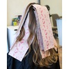 image:imageFRAMAR Gingham Pink Hair Foil Roll Hair Foils For Highlighting Long HairHowdy