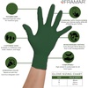 image:imageFRAMAR Green Gloves Disposable Latex Free Powder Free Nitrile Gloves SmallMedium
