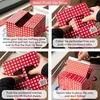 image:imageFRAMAR Pink Checkered Hair Foil Hair Foils For Highlighting  500Gingham Red