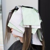 image:imageFRAMAR Pink Checkered Hair Foil Hair Foils For Highlighting  500PinkGreen Gingham