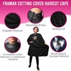 image:imageFRAMAR Professional Hair Cutting Cape Hair Cutting Capes For AdultsBlack  Cutting Cover
