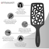 image:imageFRAMAR Professional Vented Hair Brush Curved Hair Brush For Blow DryingBlack