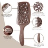image:imageFRAMAR Professional Vented Hair Brush Curved Hair Brush For Blow DryingChocolate