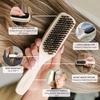 image:imageFRAMAR Slick Back Hair Brush Boar Bristles Slick Back Brush  Brown VelvetBeechwood