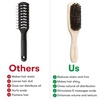 image:imageFRAMAR Slick Back Hair Brush Boar Bristles Slick Back Brush  Brown VelvetBeechwood