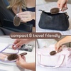 image:imageFRAMAR Small Boar Bristle Hair Brush For Women Mini Hair Brush For PurseChocolate Gingham