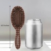 image:imageFRAMAR Small Boar Bristle Hair Brush For Women Mini Hair Brush For PurseChocolate Gingham