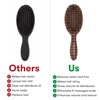 image:imageFRAMAR Small Boar Bristle Hair Brush For Women Mini Hair Brush For PurseChocolate Gingham