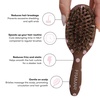 image:imageFRAMAR Small Boar Bristle Hair Brush For Women Mini Hair Brush For PurseChocolate Polka Dots