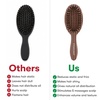image:imageFRAMAR Small Boar Bristle Hair Brush For Women Mini Hair Brush For PurseChocolate Stripes