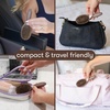 image:imageFRAMAR Small Boar Bristle Hair Brush For Women Mini Hair Brush For PurseChocolate Stripes