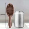image:imageFRAMAR Small Boar Bristle Hair Brush For Women Mini Hair Brush For PurseChocolate Stripes