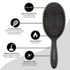 image:imageFRAMAR Soft Boar Bristle Hair Brush For Women Boars Hair Brush For WomenBlack