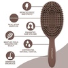 image:imageFRAMAR Soft Boar Bristle Hair Brush For Women Boars Hair Brush For WomenChocolate