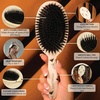 image:imageFRAMAR Soft Boar Bristle Hair Brush For Women Boars Hair Brush For WomenEspresso Martini