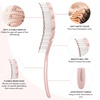 image:imageFRAMAR Vented Hair Brush For Women Flex Brush Wet Hair Brush DetanglerChampagne  Flex