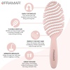 image:imageFRAMAR Vented Hair Brush For Women Flex Brush Wet Hair Brush DetanglerChampagne  Flex