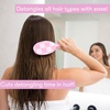 image:imageFramar Detangling Brush for Curly Hair Hair Brushes for Women DetanglerPink Checkered