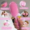 image:imageFramar Detangling Brush for Curly Hair Hair Brushes for Women DetanglerPink Checkered