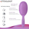 image:imageFramar Detangling Brush for Curly Hair Hair Brushes for Women DetanglerPurple