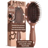 image:imageFRAMAR Small Boar Bristle Hair Brush For Women Mini Hair Brush For PurseChocolate Polka Dots