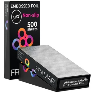 image:imageFRAMAR 6x16 Extra Large Silver Hair Foils For Highlighting  Non SlipSilver  5x12