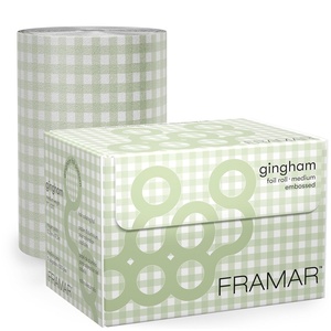 image:imageFRAMAR Gingham Pink Hair Foil Roll Hair Foils For Highlighting Long HairGingham Green