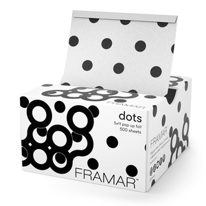 image:imageFRAMAR Pink Checkered Hair Foil Hair Foils For Highlighting  500Black and White