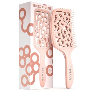 image:imageFRAMAR Professional Vented Hair Brush Curved Hair Brush For Blow DryingChampagne