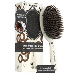 image:imageFRAMAR Soft Boar Bristle Hair Brush For Women Boars Hair Brush For WomenEspresso Martini