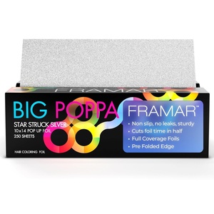 image:imageFramar Big Poppa Silver Pop Up Hair Foil Aluminum Foil SheetsSilver