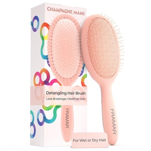 image:imageFramar Detangling Brush for Curly Hair Hair Brushes for Women DetanglerChampagne