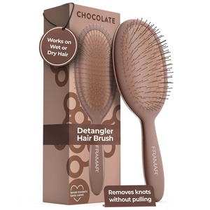 image:imageFramar Detangling Brush for Curly Hair Hair Brushes for Women DetanglerChocolate