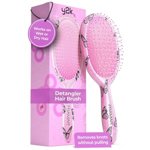 image:imageFramar Detangling Brush for Curly Hair Hair Brushes for Women DetanglerPink  Y2K