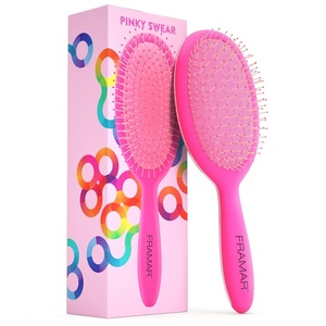 image:imageFramar Detangling Brush for Curly Hair Hair Brushes for Women DetanglerPink