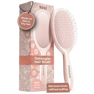 image:imageFramar Detangling Brush for Curly Hair Hair Brushes for Women DetanglerRose Gold