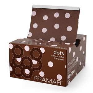 image:imageFramar Ethereal Hair Foils For Highlighting Pop Up Hair Foil HighlightChocolate Polka Dots