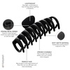 image:imageFRAMAR Large Claw Clips For Thick Hair Large Hair Clip For Thick HairBlack
