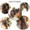 image:imageFRAMAR Large Claw Clips For Thick Hair Large Hair Clip For Thick HairBlush  Rectangle