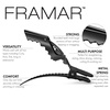 image:imageFRAMAR Pastel Alligator Hair Clips 10 Pack  Professional Styling Clips for Hair Salon Quality Plastic Alligator ClipsBlack