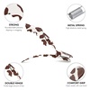 image:imageFRAMAR Pastel Alligator Hair Clips 10 Pack  Professional Styling Clips for Hair Salon Quality Plastic Alligator ClipsCow Print