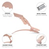 image:imageFRAMAR Pastel Alligator Hair Clips 10 Pack  Professional Styling Clips for Hair Salon Quality Plastic Alligator ClipsNeutral