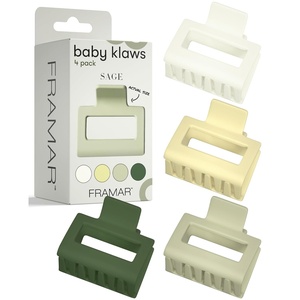 image:imageFRAMAR Large Claw Clips For Thick Hair Large Hair Clip For Thick HairSage Green  Baby Claws