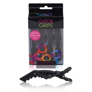 image:imageFRAMAR Pastel Alligator Hair Clips 10 Pack  Professional Styling Clips for Hair Salon Quality Plastic Alligator ClipsBlack