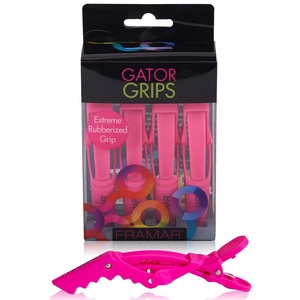 image:imageFRAMAR Pastel Alligator Hair Clips 10 Pack  Professional Styling Clips for Hair Salon Quality Plastic Alligator ClipsPink