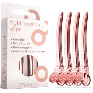 image:imageFRAMAR Rose Gold Metal Hair Clips For Styling Hair Sectioning ClipsRose Gold
